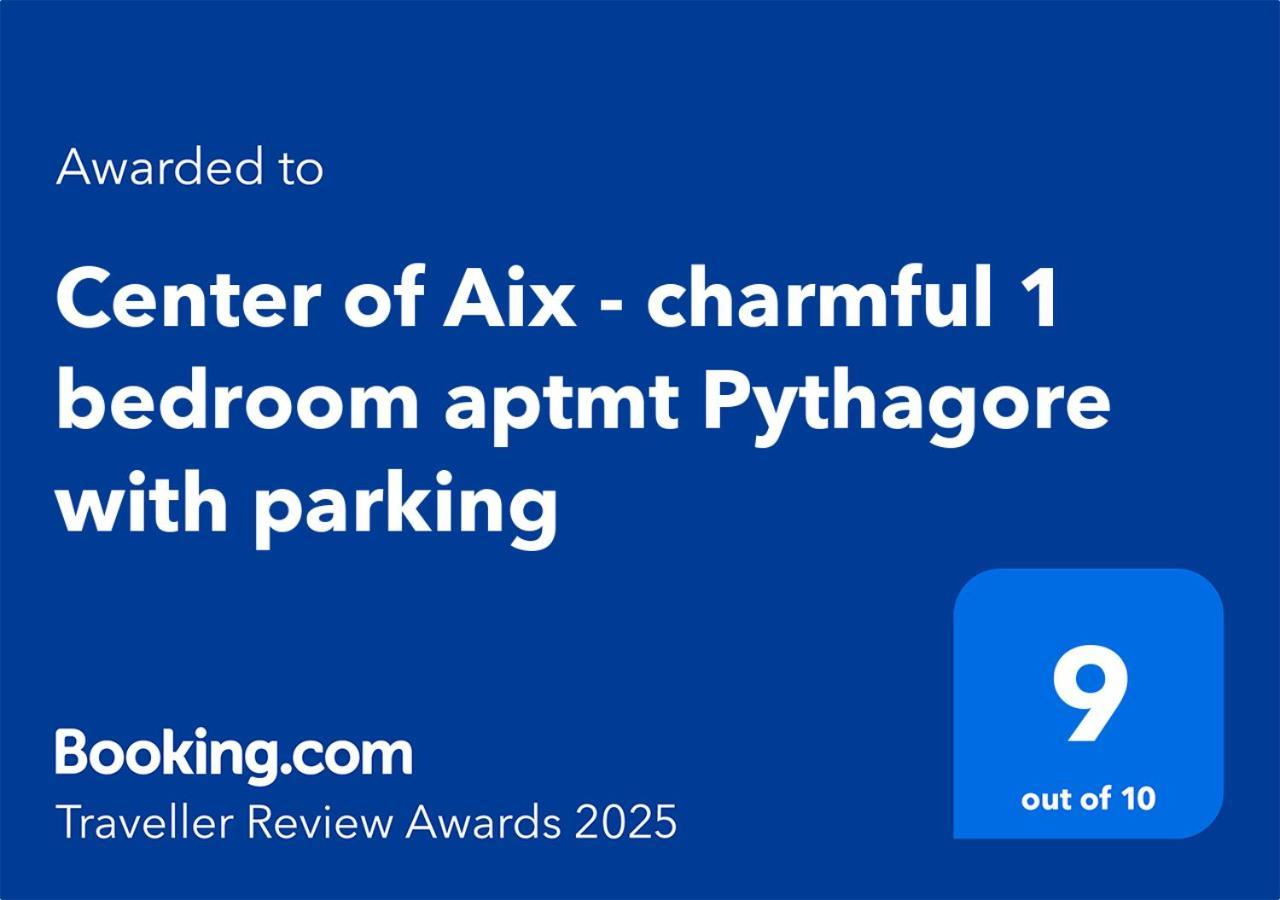 Centre D'Aix - Charmant Appartement 1 Chambre Pythagore Avec Parking Екс ан Прованс Екстериор снимка